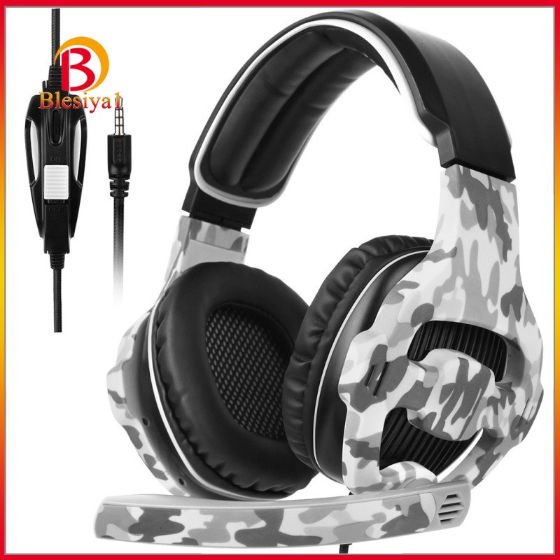 [BLESIYA1] Professional LED PC Gamer Headsets 3.5mm Wired Headphones with MIC Over Ear