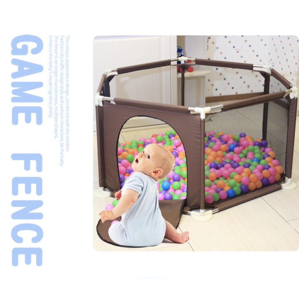 Rào bảo vệ bé DDPE BABY SAFETY 66x150cm ( Xanh | Nâu ) - Home and Garden