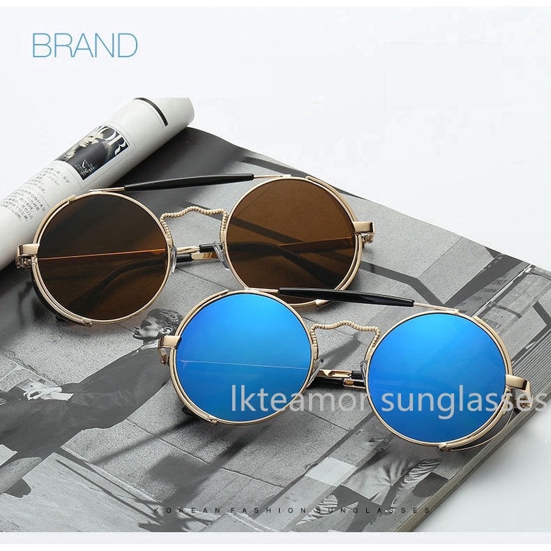 Kính mát thời trang khung tròn cổ điển cho nam &amp; nữ