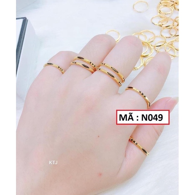 nhẫn mạ vàng