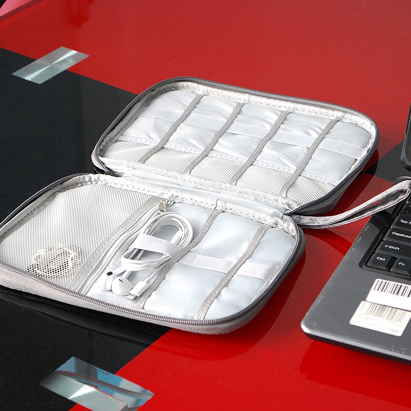 Set 2 túi đựng dây cáp củ sạc đồ điện tử kỹ thuật số áo ngực quần lót nhỏ gọn dành cho du lịch