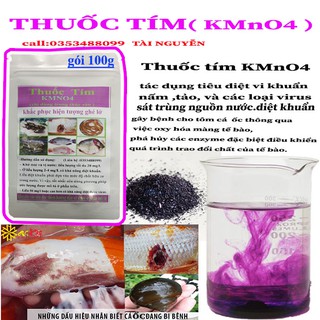 KMnO4  TÍM  DÙNG  CHO THỦY SẢN DIỆT KHUẨN DIỆT TRÙNG NGUỒN NƯỚC NUÔI CÁ LƯƠN ẾCH TRẠCH BABA TIỆT TRÙNG NƯỚC AO NUÔI..