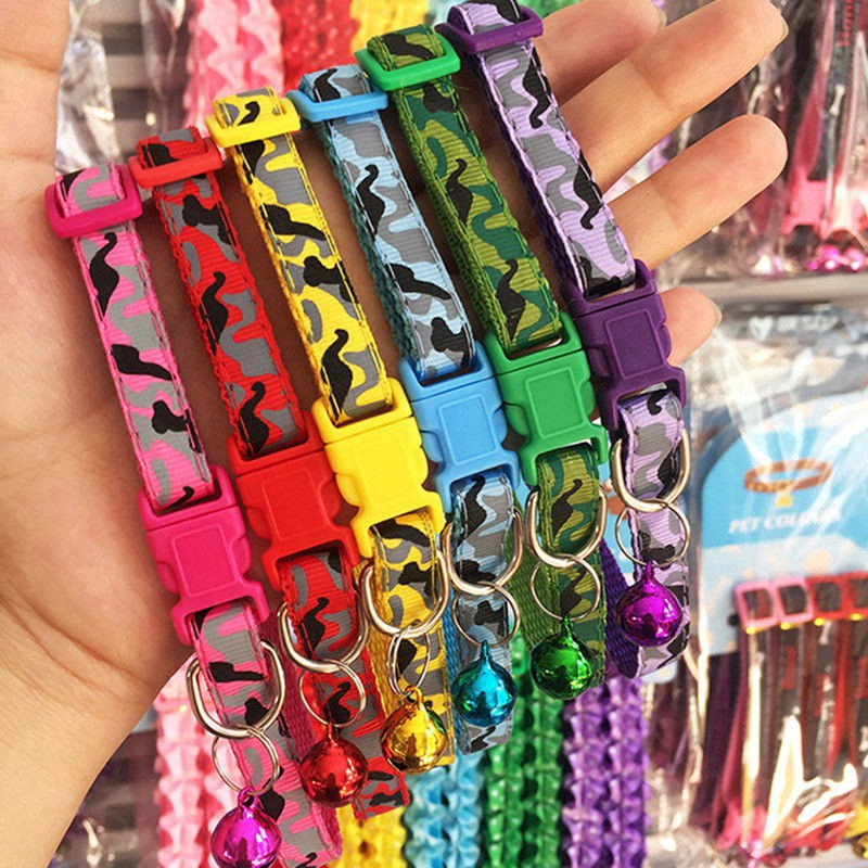 VÒNG CỔ LỤC LẠC CHO PET THÚ CƯNG CHÓ MÈO In hình rằn ri Chất liệu dù - Pet shop Uytinpro