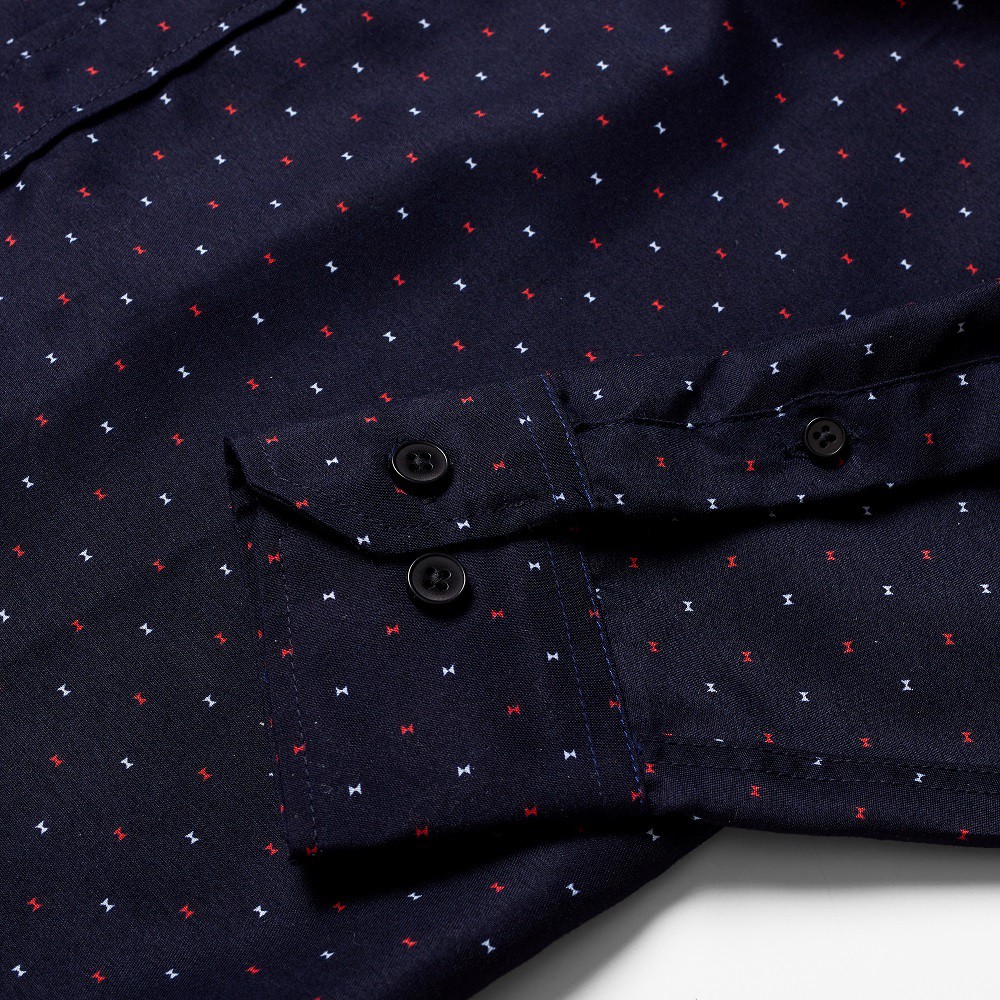 Áo sơ mi nam Galvin họa tiết dài tay chất cotton co giãn form ôm SMGV137 - Leo Vatino | BigBuy360 - bigbuy360.vn