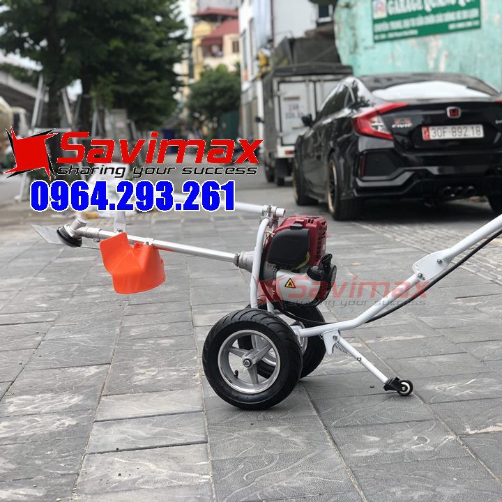 Chuyên cung cấp sỉ và lẻ Máy cắt cỏ, máy phát cỏ đẩy tay loại cải tiến có bánh xe đẩy Honda GX35 chạy xăng 4 thì