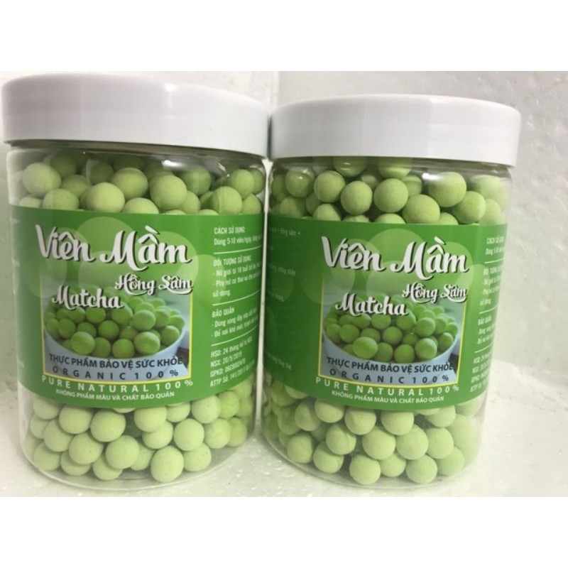 Viên mầm đậu nành matcha hộp 500g | BigBuy360 - bigbuy360.vn