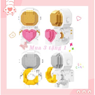 💚Mua 3 tặng 1💙3D Lego Mô hình phi hành gia bằng nhựa hạt nhỏ lắp ráp Khối xây dựng dành cho người lớn Câu đố dành cho người lớn Tự làm đồ chơi thủ công Quà tặng sinh nhật