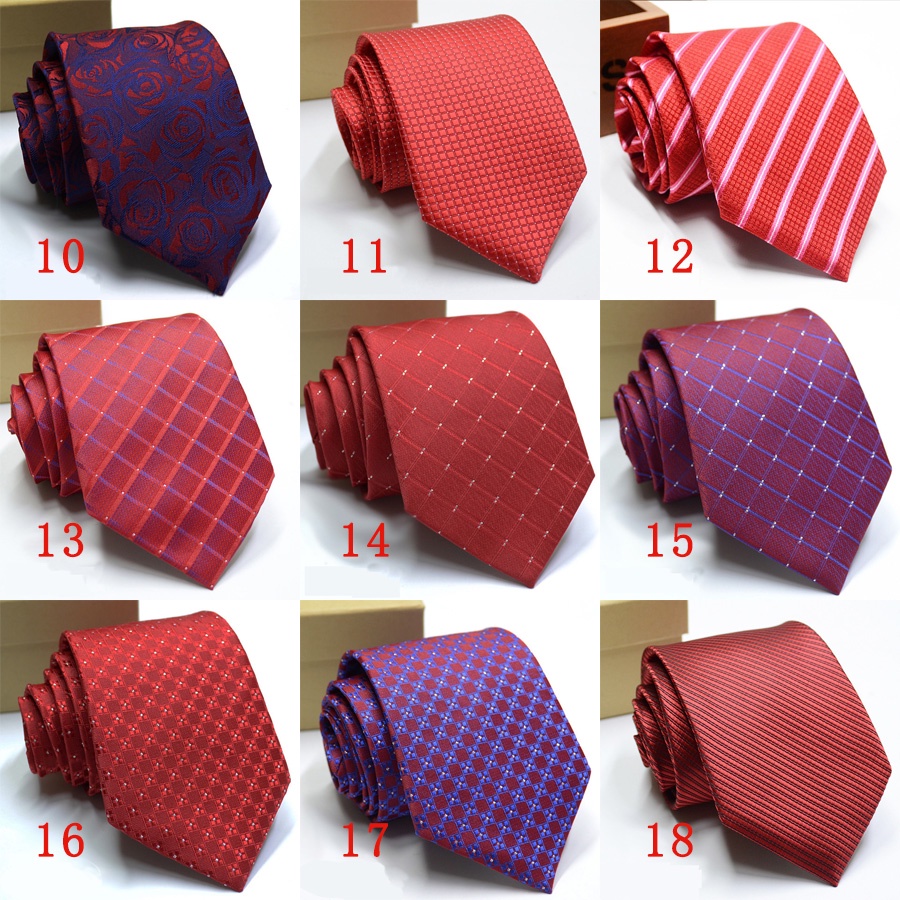 Cà Vạt 8CM Sọc Ca Rô Thời Trang Lịch Lãm Cho Nam