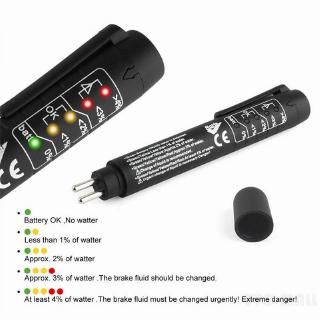 DOT3 DOT4 DOT5 Brake Fluid Tester Pen LED Moisture Water Compact Tool Test Indicator