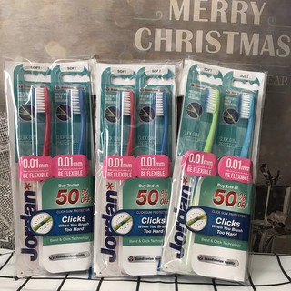 Bộ 2 Bàn Chải Đánh Răng Jordan Click Gum Protector
