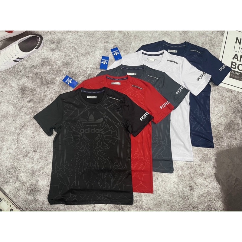 Áo Thun Thể Thao Nam Posche, Áo Tập Gym Nam Co Giãn Đủ Màu [Ảnh Chụp Thật] - OA005