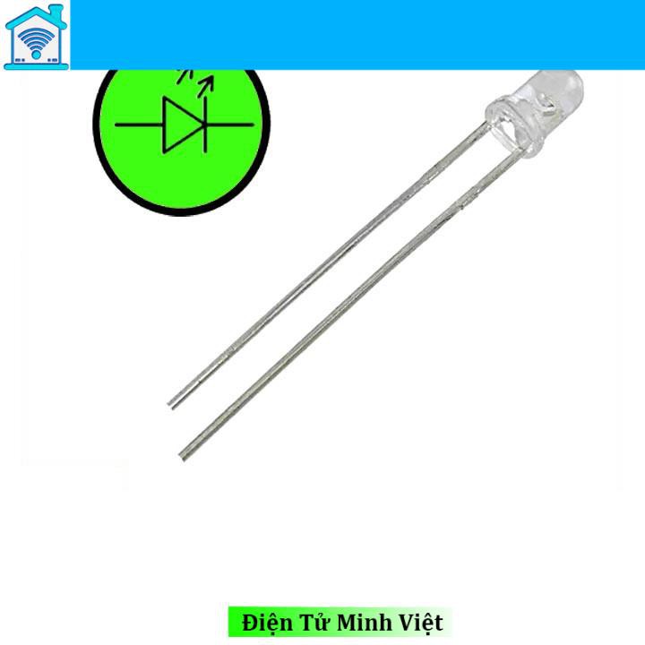 Túi 1000 Led Xanh Lá Đục Phi 3mm