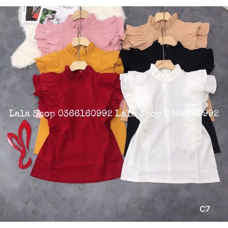 Áo Sát Nách Cánh Tiên Bèo Cổ Lala Shop