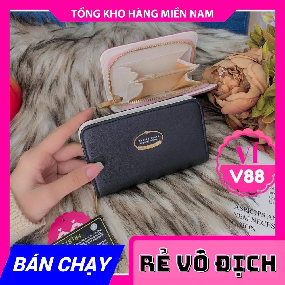 VÍ 1 KHÓA KÉO XINH XẮN CHUẨN QC ❤100% ẢNH THẬT❤