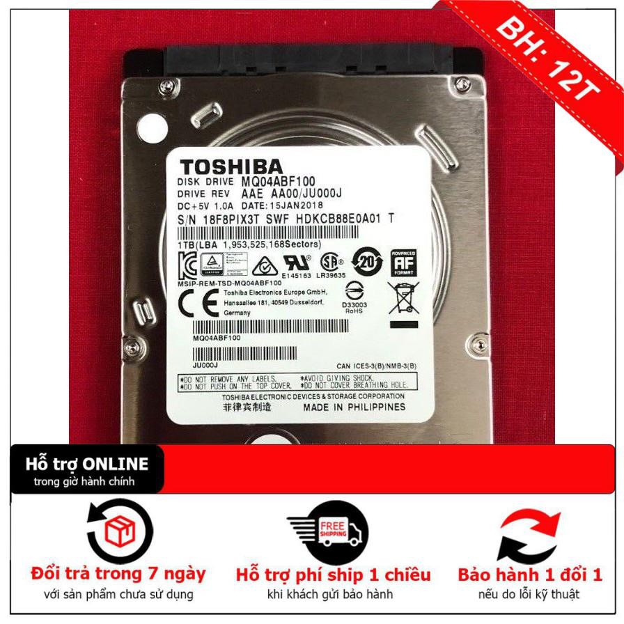 [BH12TH] Ổ cứng HDD Toshiba 1TB HÀNG CHÍNH HÃNG BẢO HÀNH ĐỔI MỚI 1-1 100%