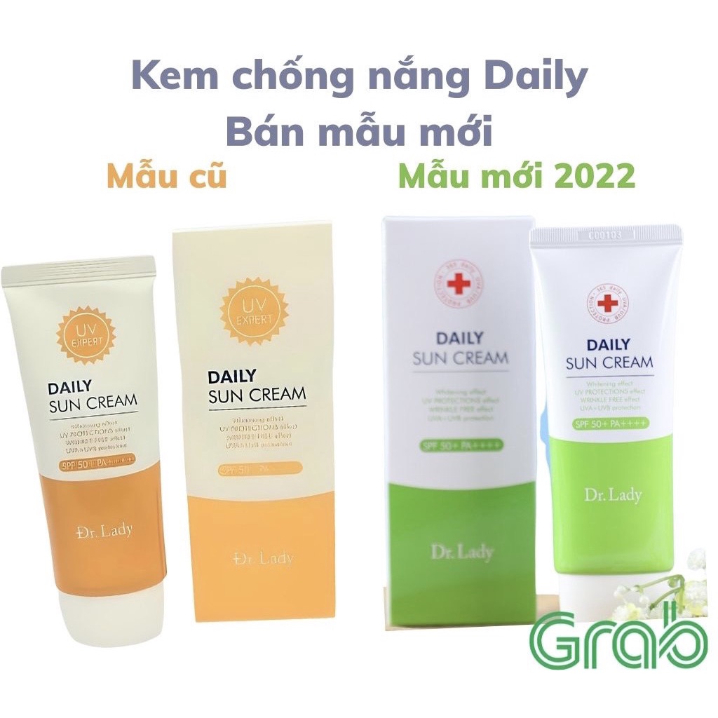 Kem chống nắng nâng tone kiềm dầu DAILY SUN CREAM 3 IN 1 SPF50+ PA ++++ 60ML
