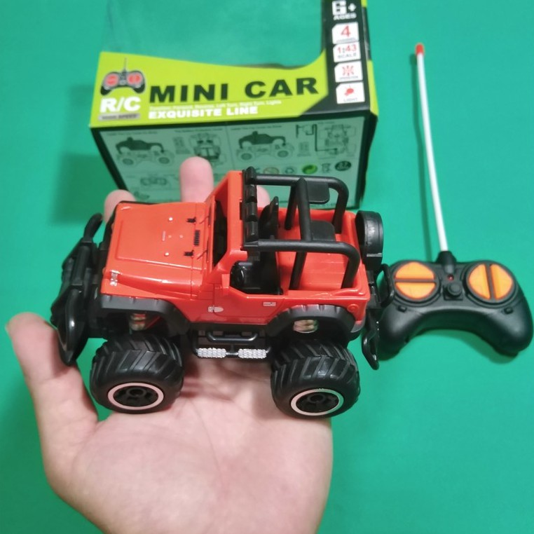 Xe Điều Khiển Từ Xa Địa Hình MINI CAR 15x10x10cm Màu Đỏ