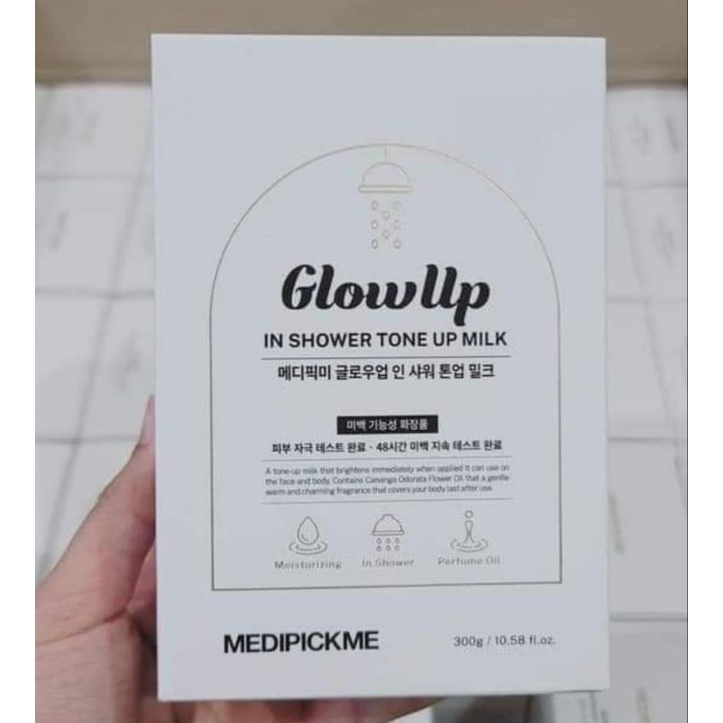 Sữa tắm truyền trắng Medipickme Glowup In Shower Tone 300ml