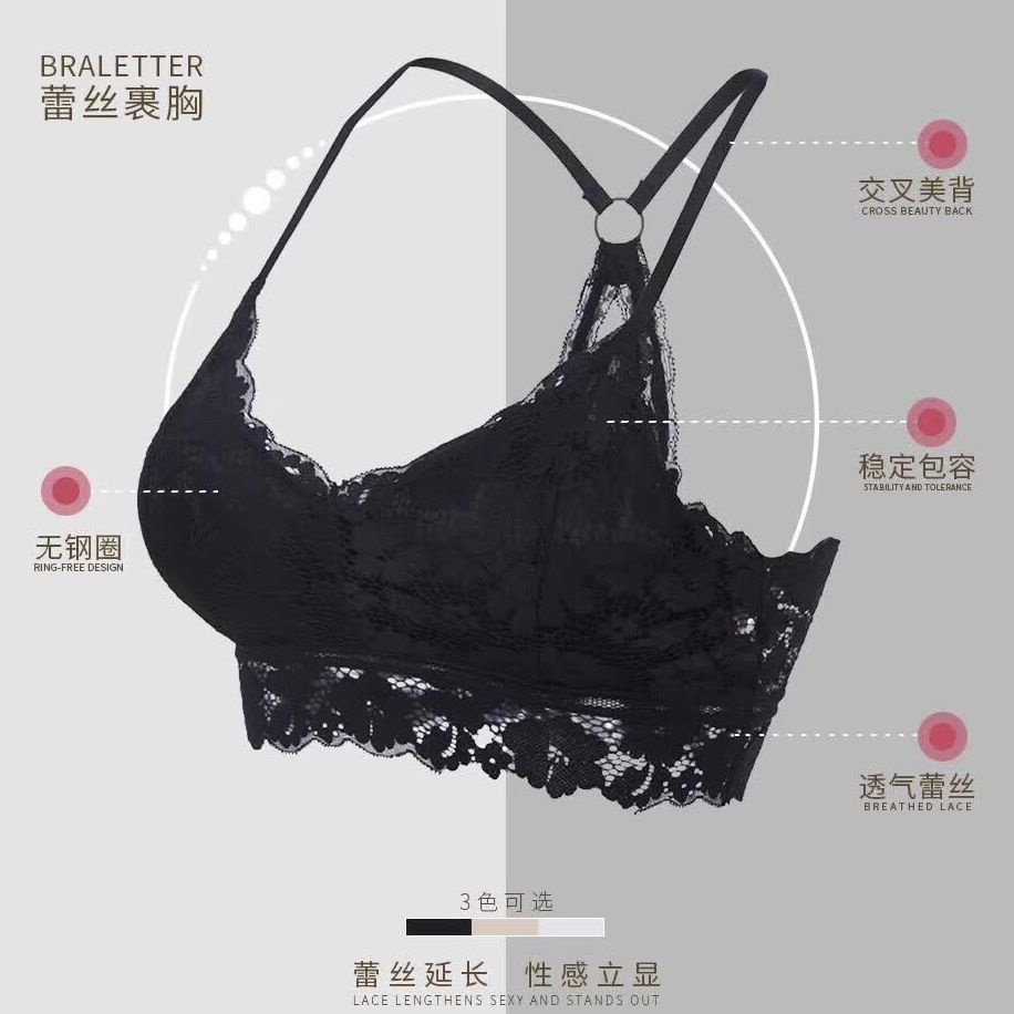 Áo ngực ren GAVINBROWN không gọng thép chống chảy xệ phong cách Hàn Quốc quyến rũ cho nữ