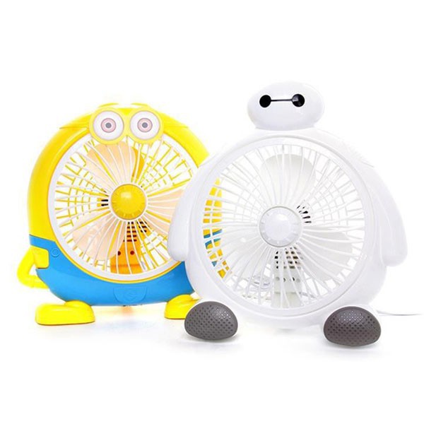 [HOT 2021] Quạt Mini Để Bàn Cắm Điện Hình Minion Cực Dễ Thương, Thích Hợp Để Bàn Học, Bàn Làm Việc Cho Mùa Hè 2021