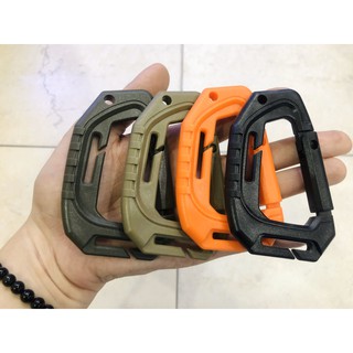 Móc Carabiner Nhựa Siêu Nhẹ EDC Lớn 9mm (Nhiều Màu) móc khóa - móc treo balo - móc treo đồ dã ngoại - dã ngoại