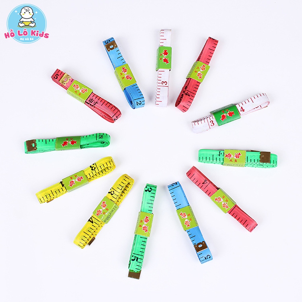 Thước dây đo 150cm có đầu sắt đo eo, may đồ Hồ Lô Kids