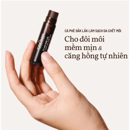 Cà phê Đắk Lắk làm sạch da chết môi The Cocoon Dak Lak Coffee Lip Scrub 5gr