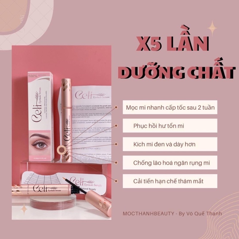 Serum dưỡng mi chính hãng dưỡng dài mi, dày mi, ngăn gãy rụng, hiệu quả chỉ sau 14 ngày