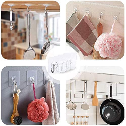 Móc Treo Đồ Dán Tường Không Cần Đóng Đinh Đơn Giản Tiết Kiệm Không Gian