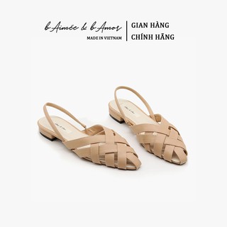 Sandal Bít Mũi Nữ bAimée & bAmor Quai Hậu Gót Vuông Bệt 1.5cm - MS1518