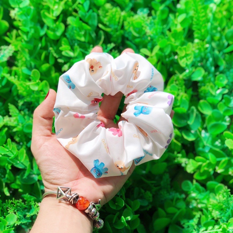 [Mã FAST10KT4 giảm 10K đơn bất kỳ] Buộc tóc SCRUNCHIES hoạt hình hoạ tiết BẠCH TUỘC