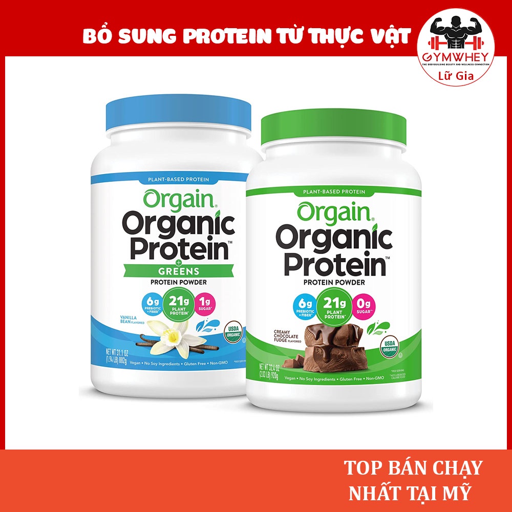 Sữa Dinh Dưỡng ORGAIN ORGANIC PROTEIN + 50 SUPERFOODS Bổ Sung Protein Từ Thực Vật Giúp Phát Triển Cơ Bắp