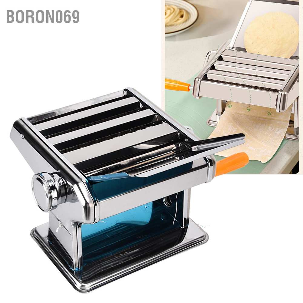 Hàng Hot Máy làm mì Máy làm mì ống bằng tay Thép không gỉ Máy ép bột nhào cho nhà
