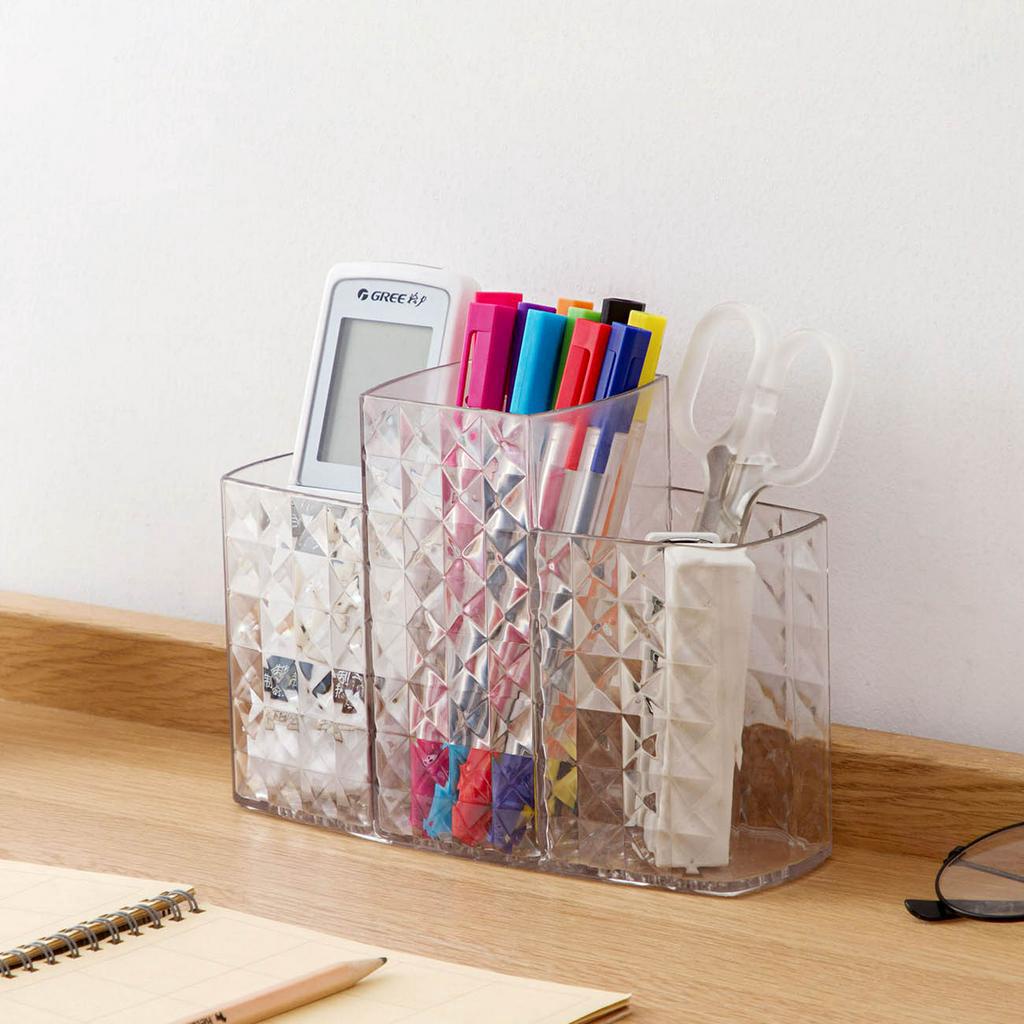 Hộp Đựng Cọ Trang Điểm JUJIAJIA Trong Suốt Đa Năng Tiện Dụng