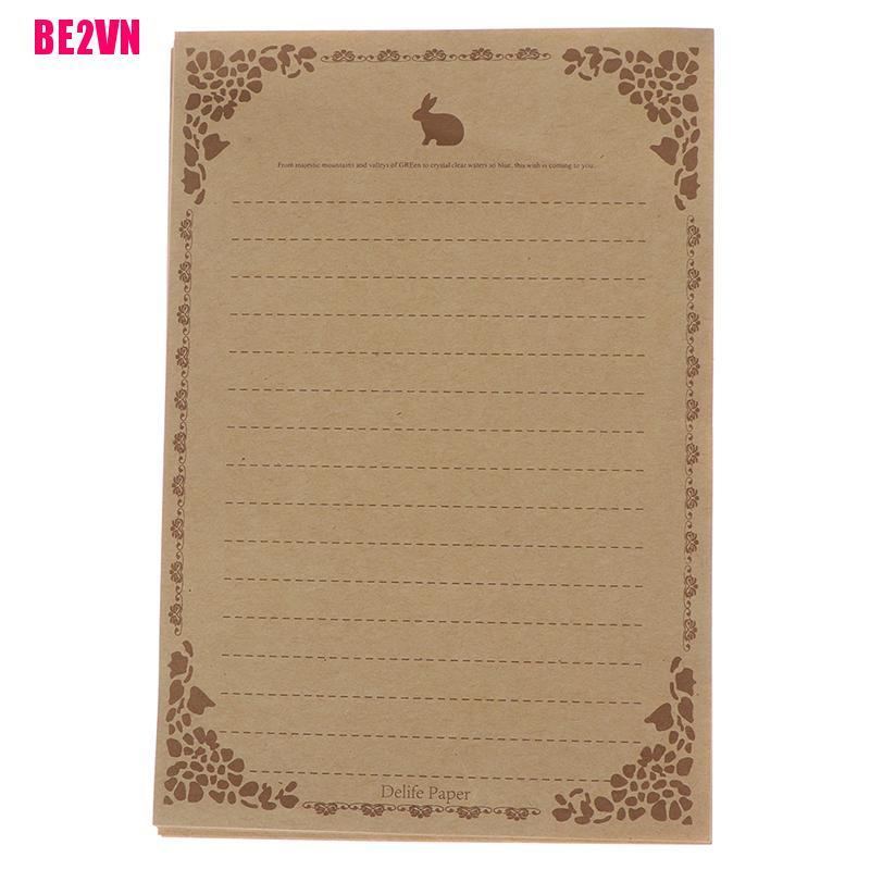 Bộ 8 tờ giấy viết thư phong cách Châu Âu cổ điển độc đáo Be2Vn | BigBuy360 - bigbuy360.vn