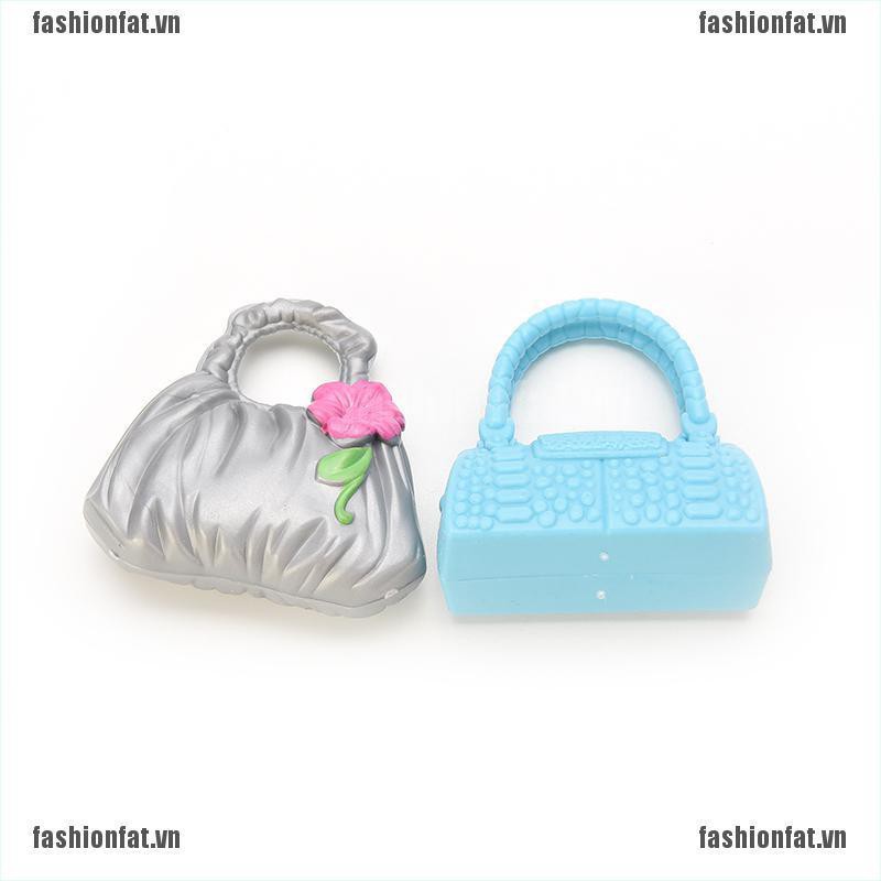 [Iron] Doll Accessories Bags Necklace Combs Shoes Earings for Barbie Doll Kids Gift [VN]