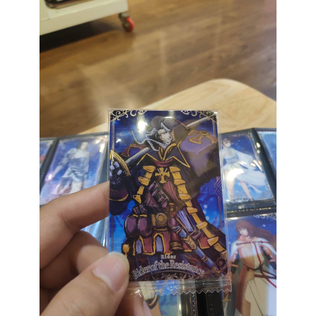 Thẻ bài sưu tầm bánh xốp Fate Grand Order FGO Raider of the Resistance - Tặng bọc bài nhựa bảo quản