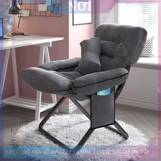 > Ghế sofa đơn gấp ban công ngả lưng nữ ký túc xá thư giãn phòng ngủ dễ thương tựa máy tính <