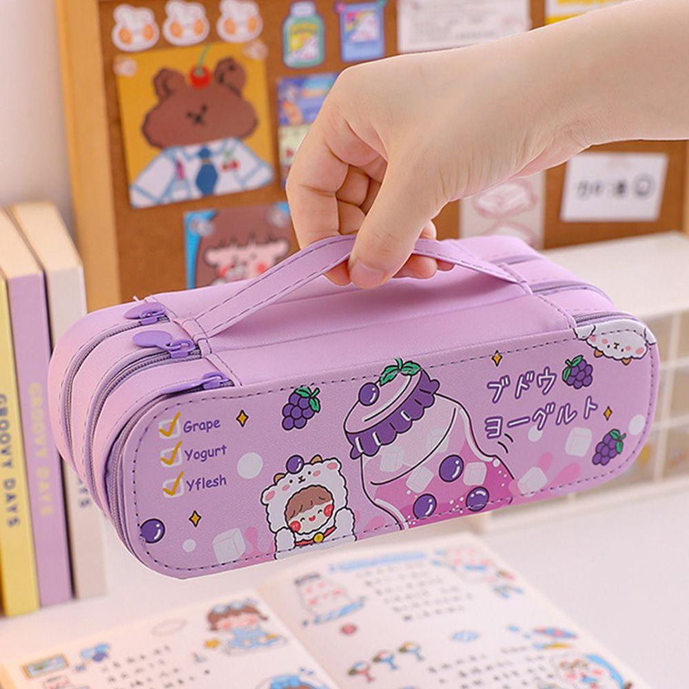 UUMIR Túi Đựng Bút Bằng Vải Bạt Dễ Thương Sức Chứa Lớn