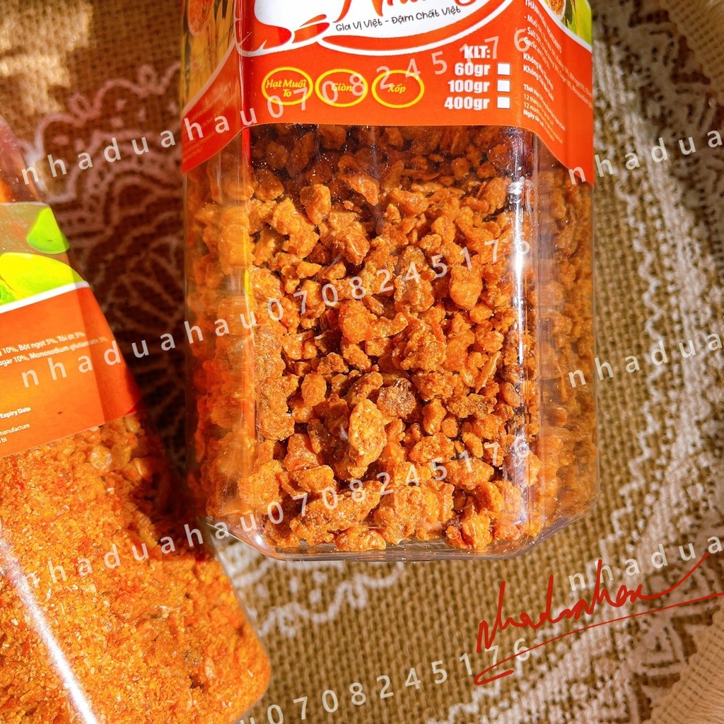 Một hủ muối tôm Như Ý tôm thật hàng công ty VN chất lượng cao hủ lớn 400gam