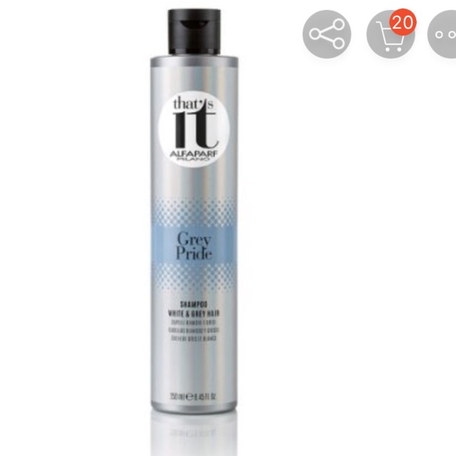 Dầu gội That’s it dành cho tóc bạc và nhuộm sáng Grey Pride Alfaparf 250ml