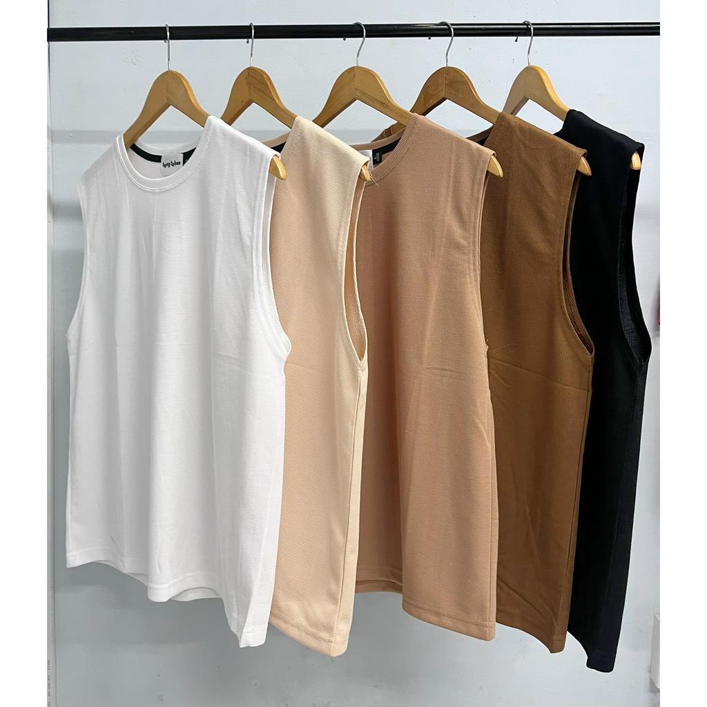 Áo ba lỗ nam, áo tanktop nam chất cotton gân Hung Tubes