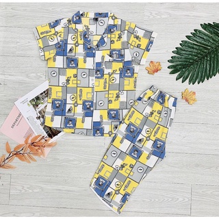 Đồ Bộ Pijama Lửng Chất LỤA Thái f21- SIÊU MÁT