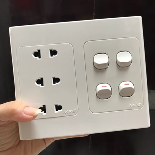 Bộ Taplo 3 ổ cắm,4 công tắc MPE