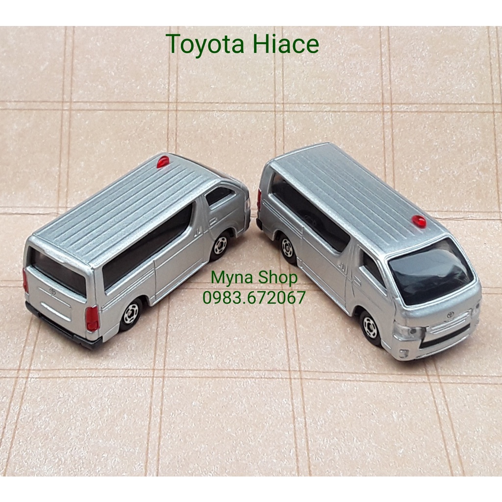 Đồ chơi mô hình tĩnh xe tomica không hộp, Toyota Hiace (xem ảnh tiếp theo ạ)