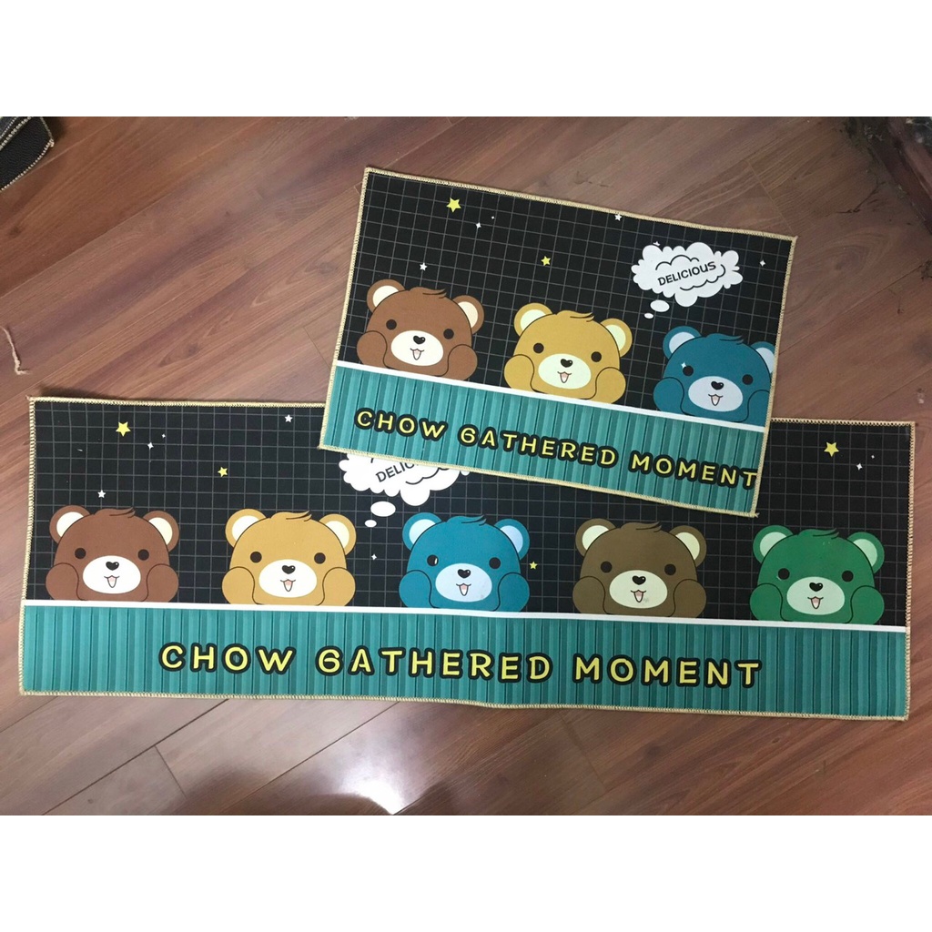 Combo thảm nhà bếp nhiều họa tiết Ghome