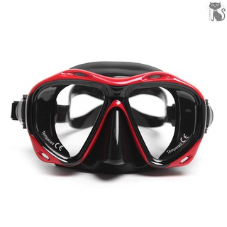 COD☆ Men’s Women’s Anti-fog Diving Snorkeling Mask Two-window Scuba Diving Mask Swim Goggles Swimming