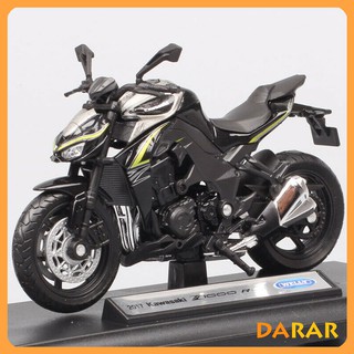 XE MÔ HÌNH - MOTO Siêu xe 'Quái Thú' Kawasaki Z1000 R - WELLY tỷ lệ 1:18