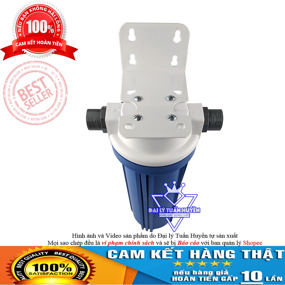 Cốc lọc nước thô đầu nguồn dài 10 inch ren 21