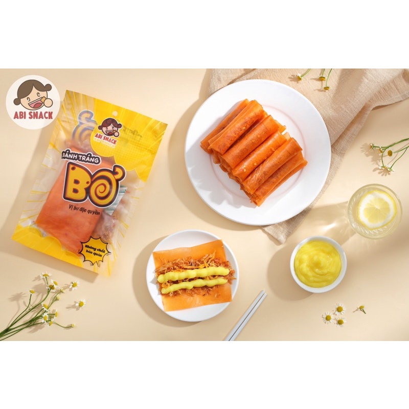 BÁNH TRÁNG BƠ vs BÁNH TRÁNG BƠ TỎI ABI SNACK